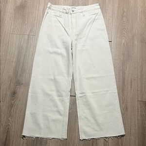 Vigold Cream Flare Wide-Leg Jeans Size 31